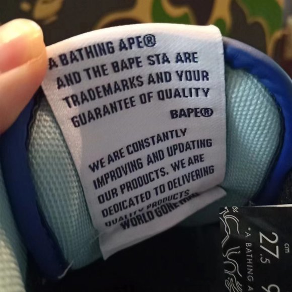 BAPE Gradient Blue All-match Sports Casual Shoes Meteor Shoes main image 9
